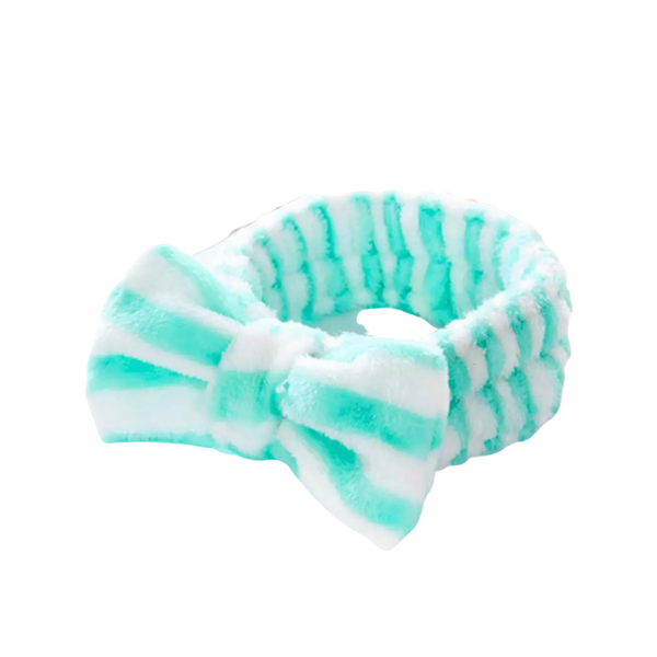 aqua stripe headband