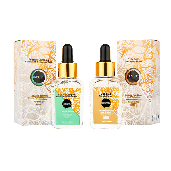 24k Gold serum and Peptide brightening serum