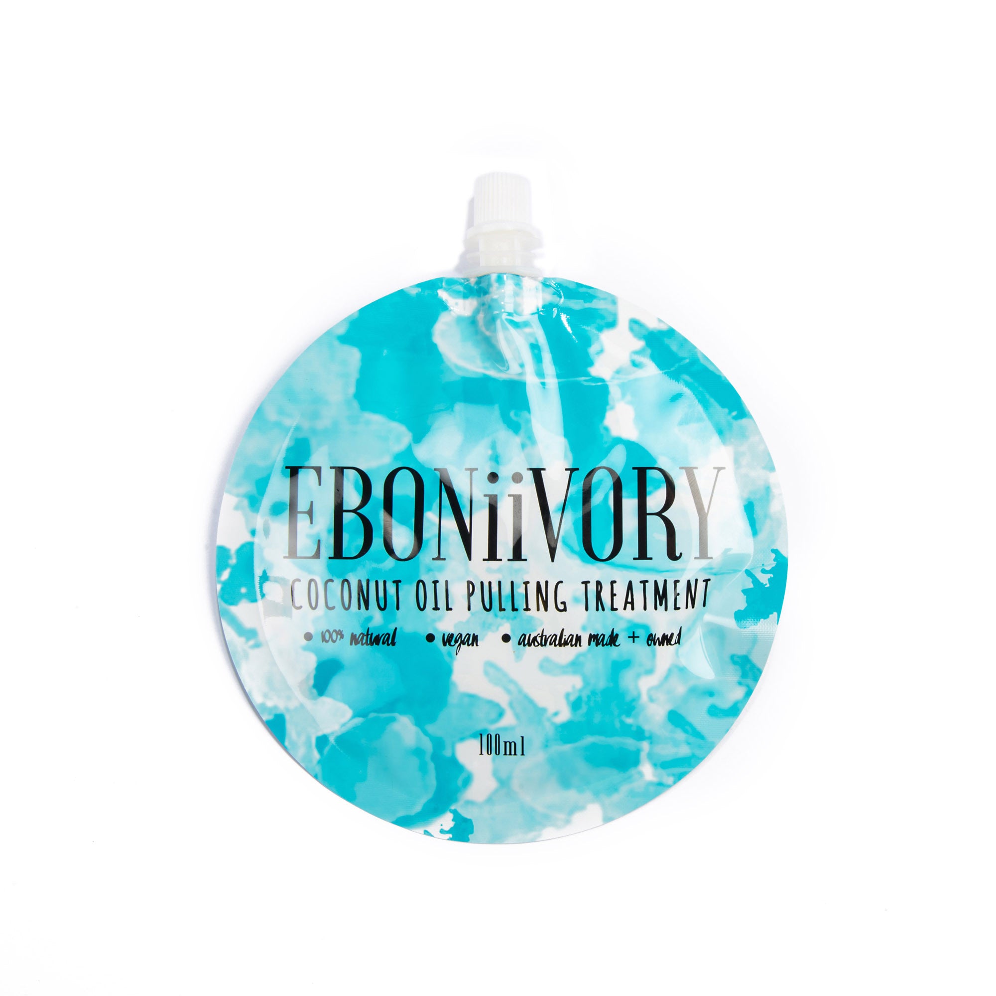 Mint Coconut oil pulling mouthwash by EBONiiVORY