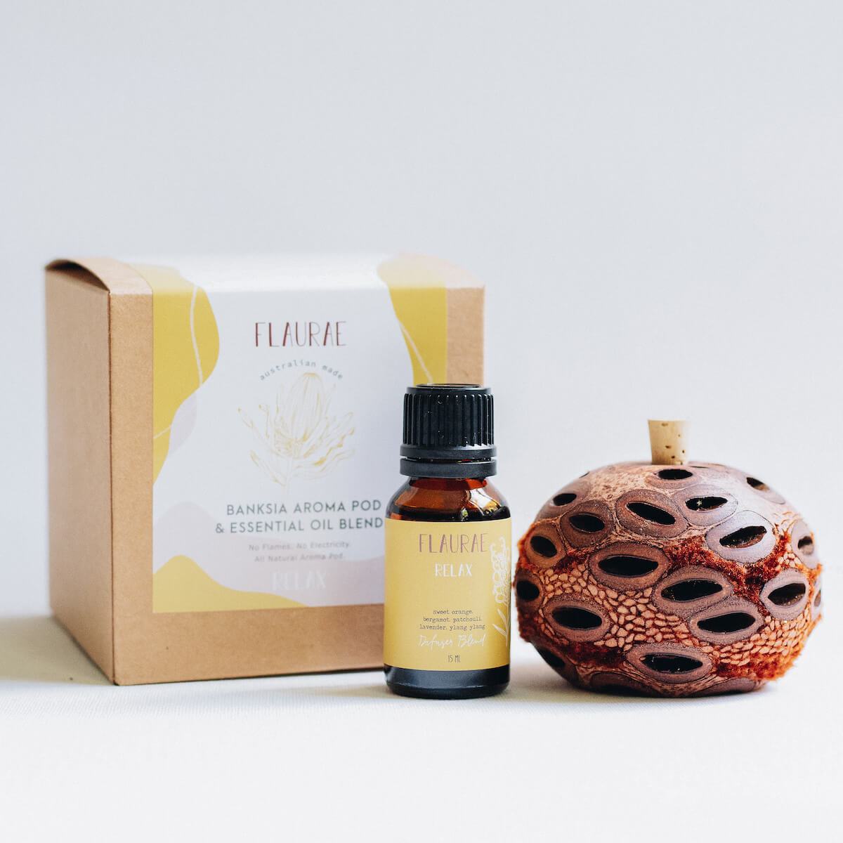 BANKSIA AROMA POD + RELAX DIFFUSER BLEND